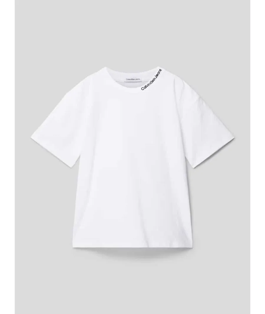 obrazek 1 T-shirt z wyhaftowanym logo model ‘INTARSIA’