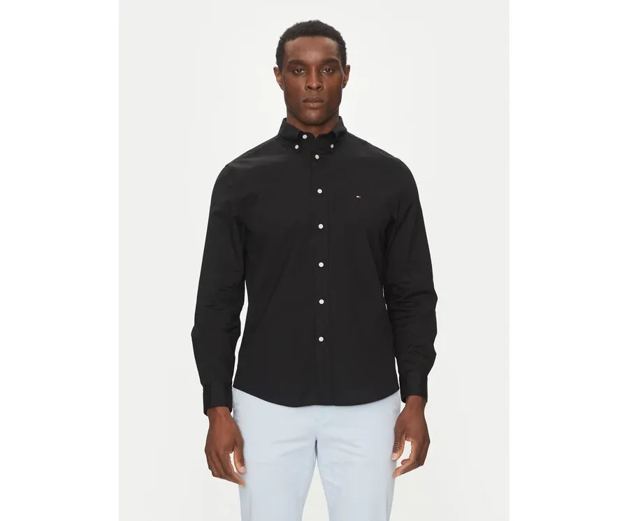 obrazek 1 Tommy Hilfiger Koszula Core Flex MW0MW39988 Czarny Regular Fit