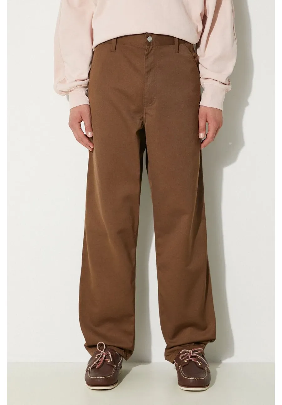 obrazek 1 Carhartt WIP spodnie Simple Pant męskie kolor brązowy w fasonie chinos I020075.2Y02