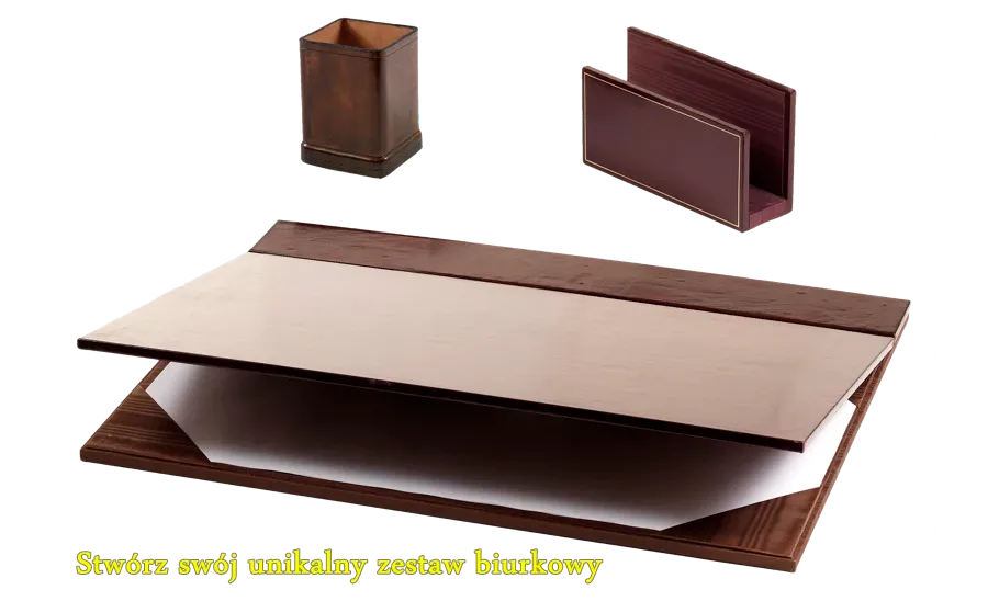 picture 3 Leather desk accessories