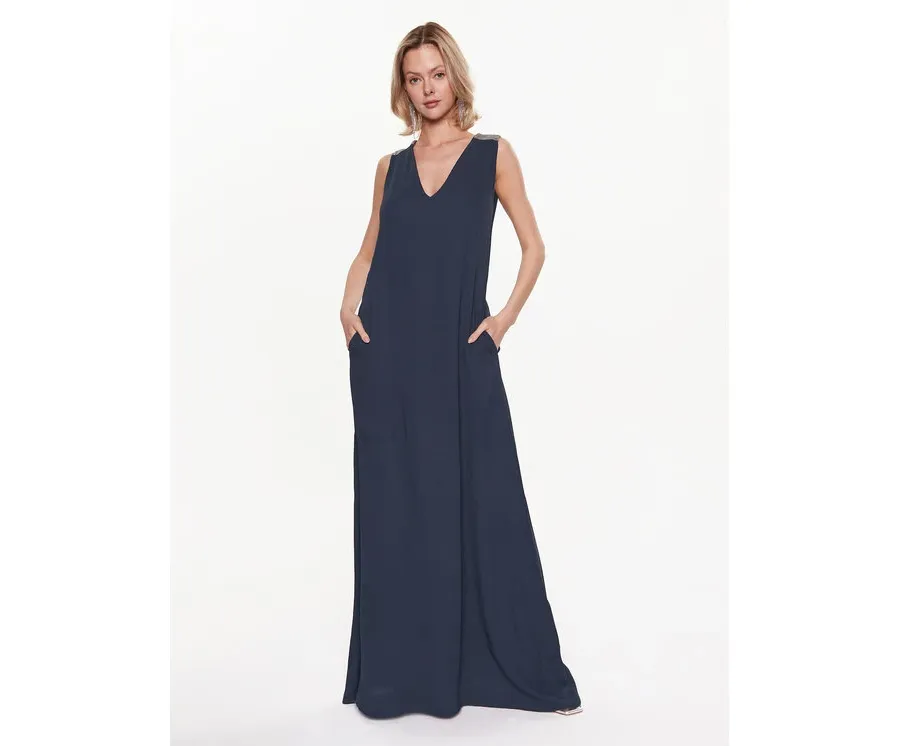 obrazek 1 Fabiana Filippi Sukienka letnia ABD273W223 Granatowy Regular Fit