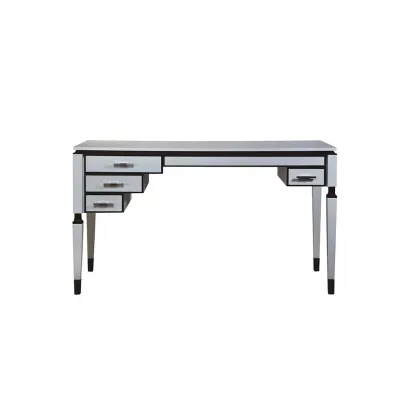 Picture Beautiful black and white asymmetrical desk LAUREN - Collecion Alexandra
