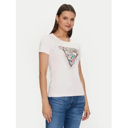 Zdjęcie Guess T-Shirt Cherry Flower W4YI26 J1314 Różowy Slim Fit