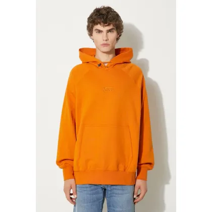 Zdjęcie Vans bluza bawełniana Premium Classics LX Hoodie Fleece męska kolor pomarańczowy z kapturem gładka VN000GZ152K1