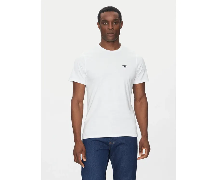obrazek 1 Barbour T-Shirt Essential Sports MTS0331WH11 Biały Tailored Fit
