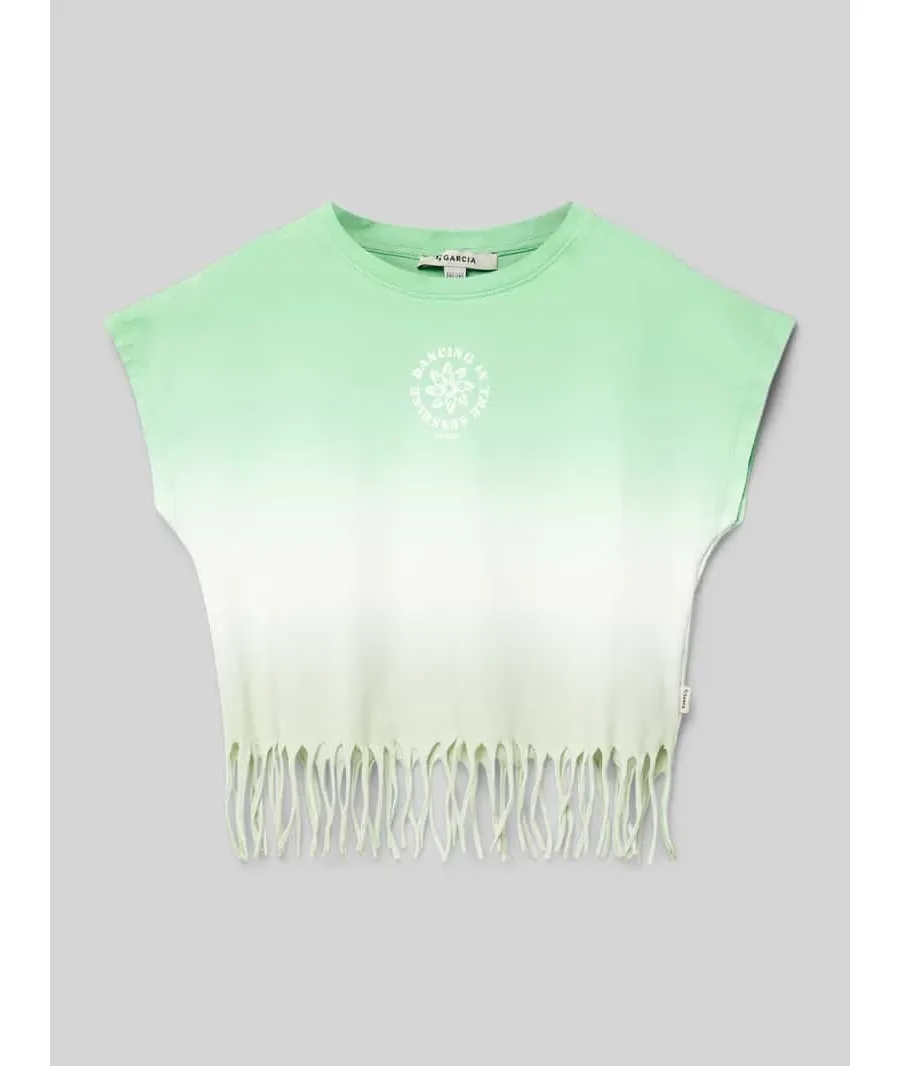 obrazek 1 T-shirt z postrzępionym dołem