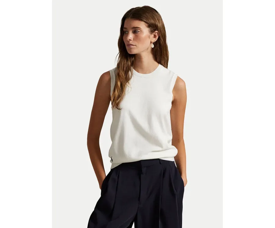 obrazek 1 Polo Ralph Lauren Sweter 211972111002 Biały Straight Fit