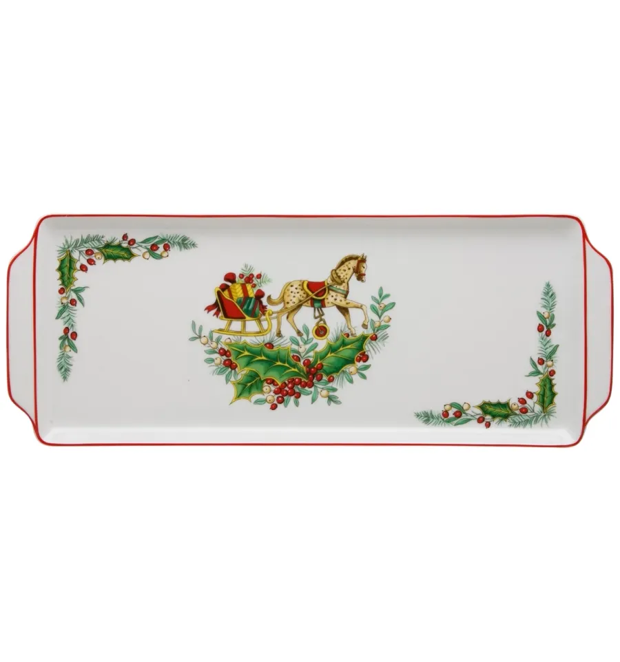 obrazek 1 Porcelanowa taca na tartę z kolekcji Christmas Magic inspirowanej Londynem - Vista Alegre
