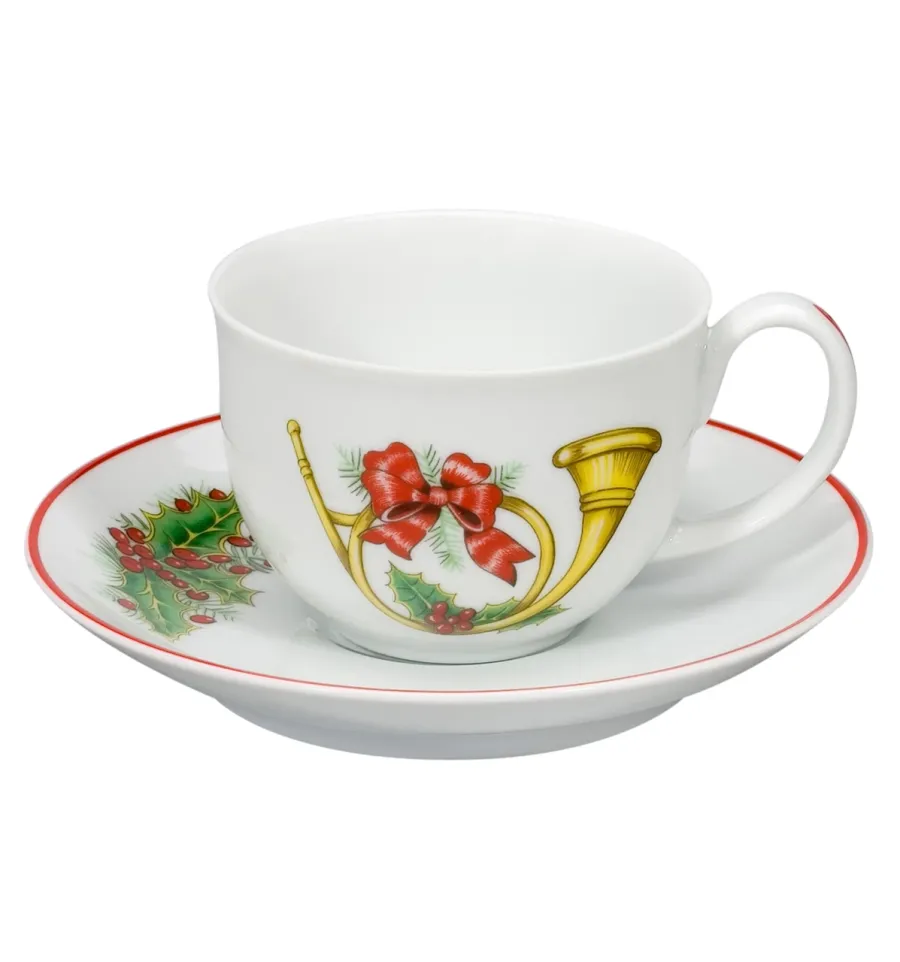 obrazek 4 Porcelanowy zestaw 6 filiżanek do kawy ze spodkami ze świątecznej kolekcji Christmas Magic - Vista Alegre