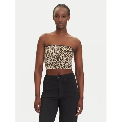 Zdjęcie Noisy May Top Avery 27034321 Brązowy Slim Fit