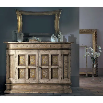 Zdjęcie Dwudrzwiowa włoska komoda wykonana z drewna - Interiors Italia