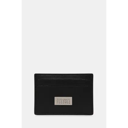 Zdjęcie MM6 Maison Margiela etui na karty skórzane kolor czarny SA5UI0013.P7258