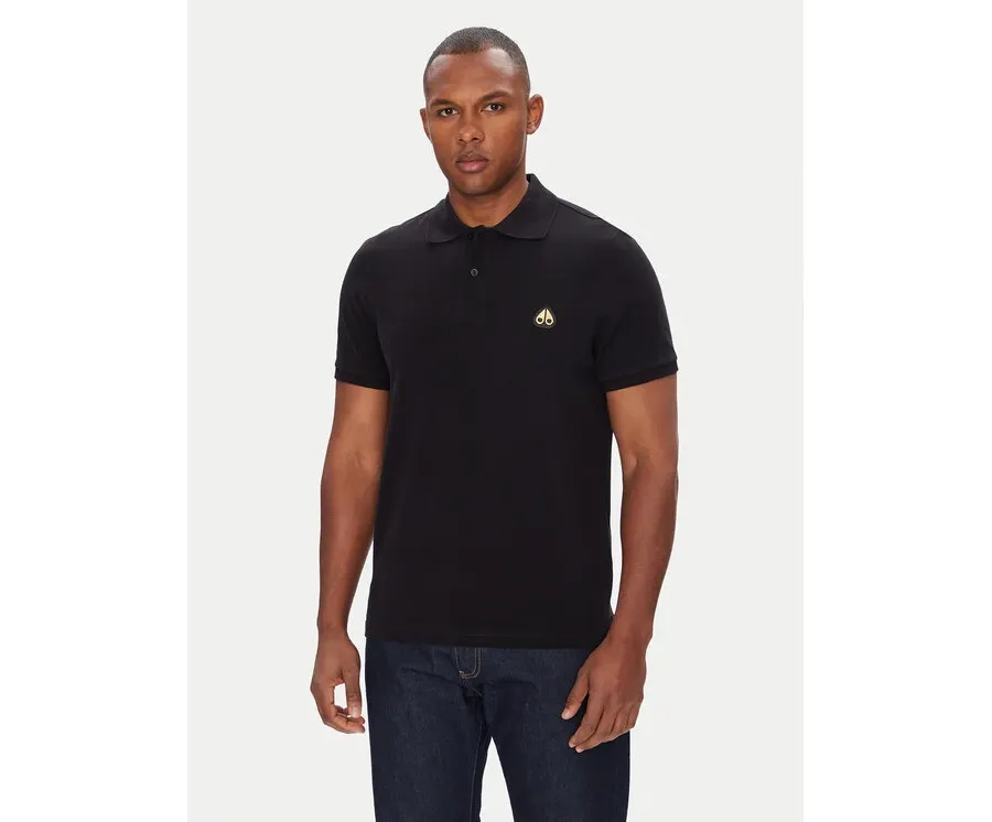 obrazek 1 Moose Knuckles Polo Everett M34MT712G Czarny Regular Fit