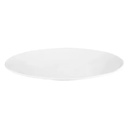 Zdjęcie Płaski okrągły talerz do serwowania 33 cm w kolorze białym z Niemiec - Seltmann Weiden