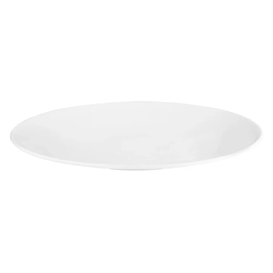 obrazek 1 Płaski okrągły talerz do serwowania 33 cm w kolorze białym z Niemiec - Seltmann Weiden