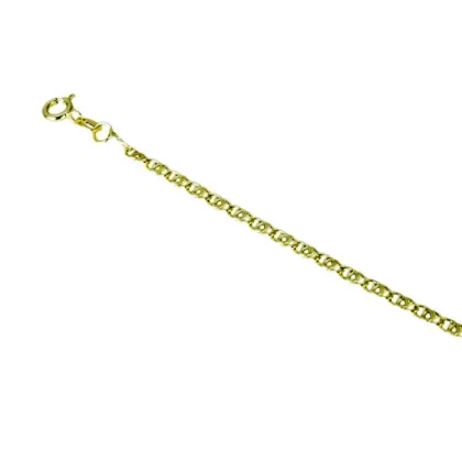 Zdjęcie Piękna bransoletka chłopięca błyszczące złoto 14 cm