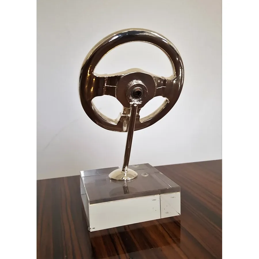 picture 4 Silver-plated figurine with a steering wheel - Astra Argenti