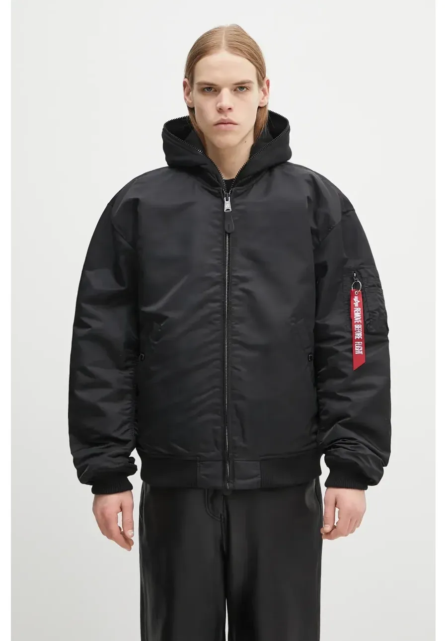 obrazek 1 Alpha Industries kurtka bomber MA-1 D-Tec Studio LW kolor czarny przejściowa 156143