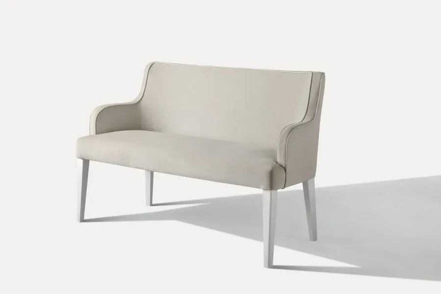 obrazek 3 Stylowa ławka Isabey z litego drewna bukowego 130x60x85 cm