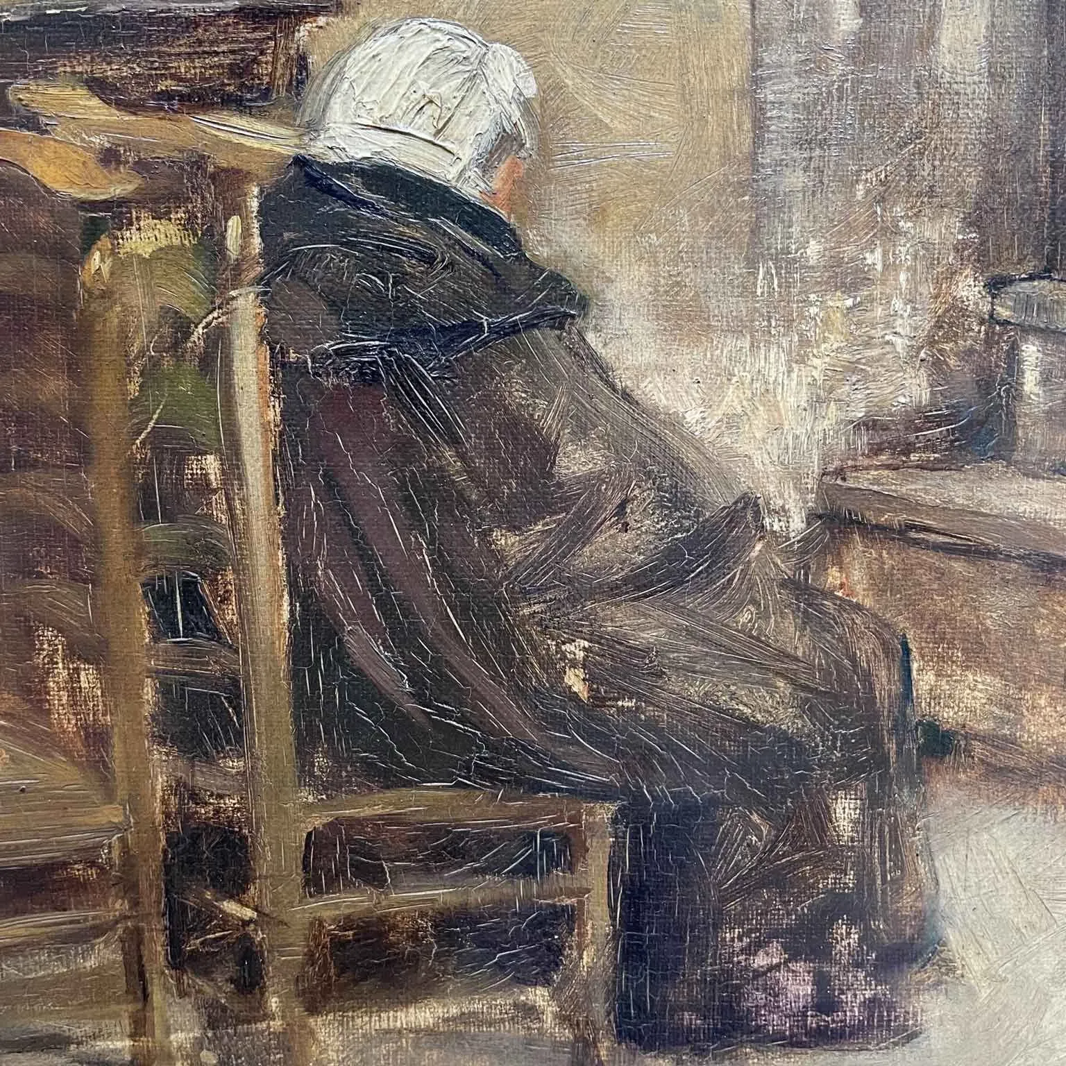 Obraz olejny kobieta w modlitwie - 1894 rok