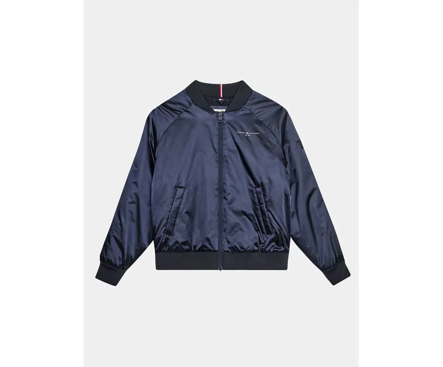 obrazek 1 Tommy Hilfiger Kurtka bomber KG0KG07829 D Granatowy Oversize