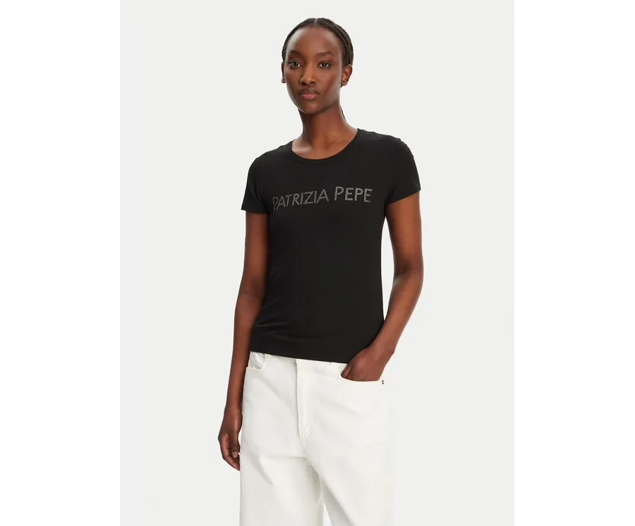 obrazek 1 Patrizia Pepe T-Shirt CM1419/J013-K103 Czarny Regular Fit