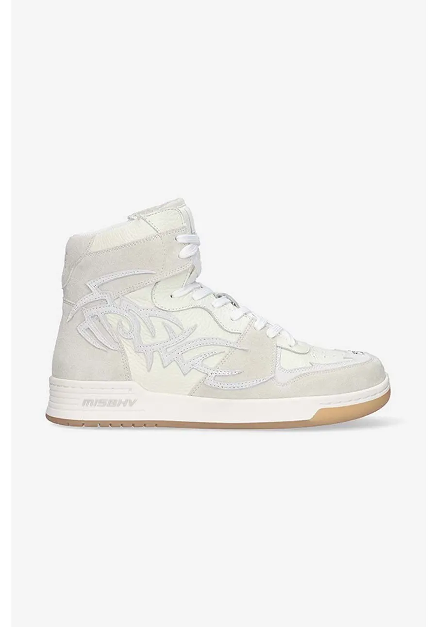 obrazek 1 MISBHV sneakersy skórzane Court kolor biały Court Sneaker 022BM410 OFF-WHITE 022BM410-OFF.WHITE