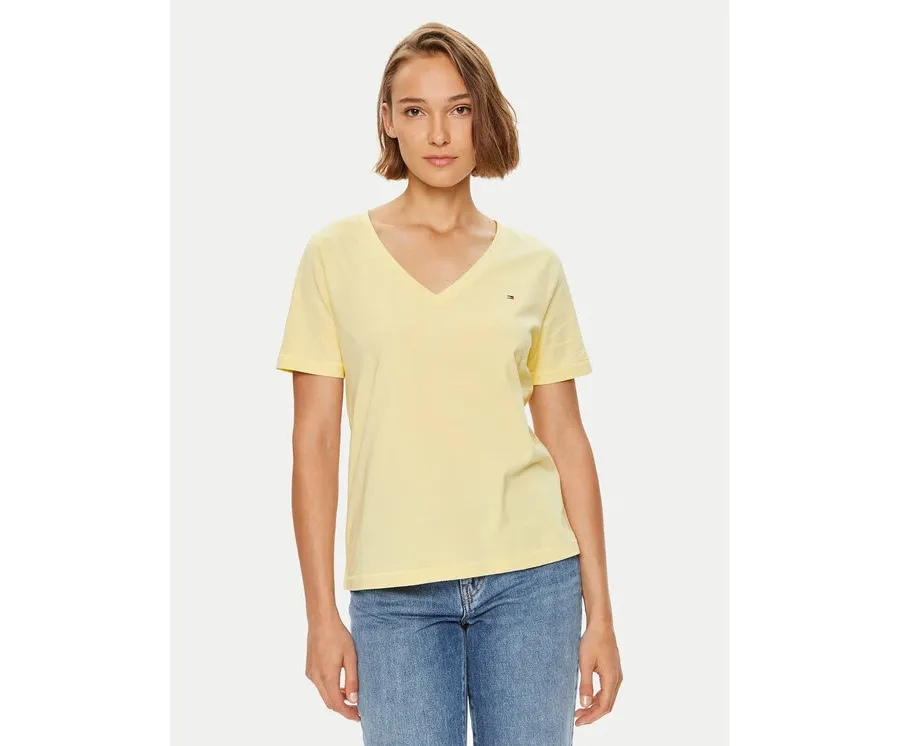 obrazek 1 Tommy Hilfiger T-Shirt Modern WW0WW39781 Żółty Regular Fit