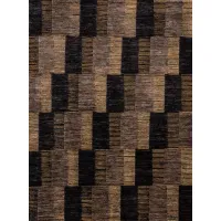 Picture Geometric hand-woven woolen rug from Pakistan - Jordan