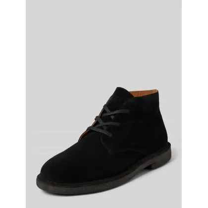 Zdjęcie Buty skórzane sznurowane z ozdobnymi szwami model ‘RIGA’
