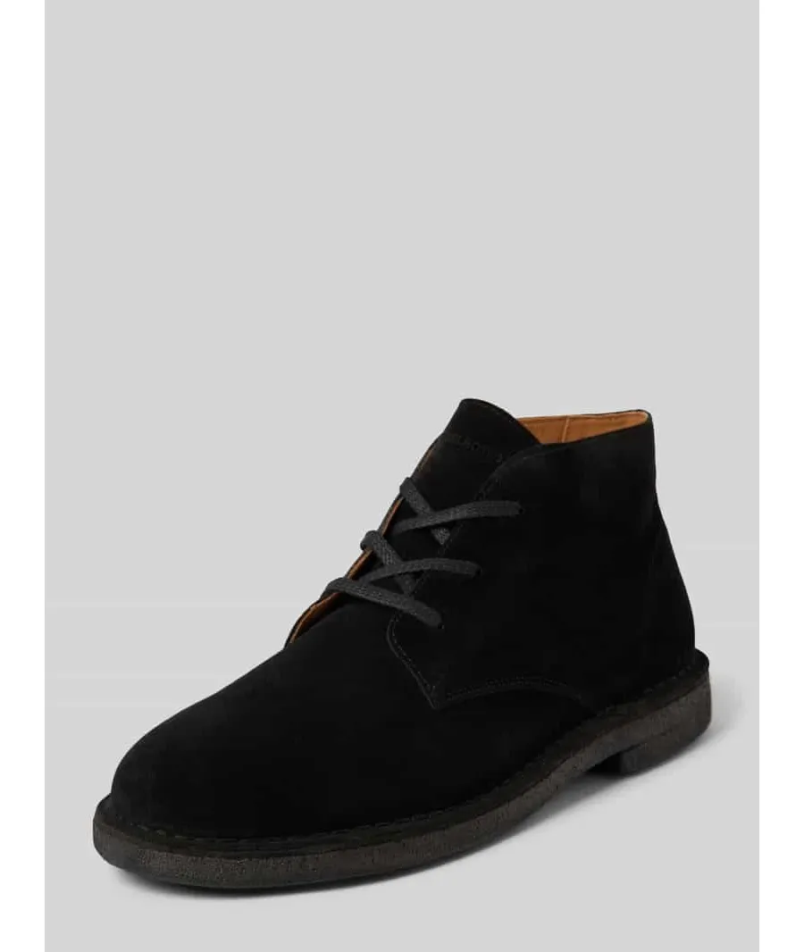 obrazek 1 Buty skórzane sznurowane z ozdobnymi szwami model ‘RIGA’