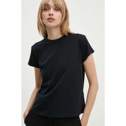 Zdjęcie MM6 Maison Margiela t-shirt bawełniany damski kolor czarny S52GC0247