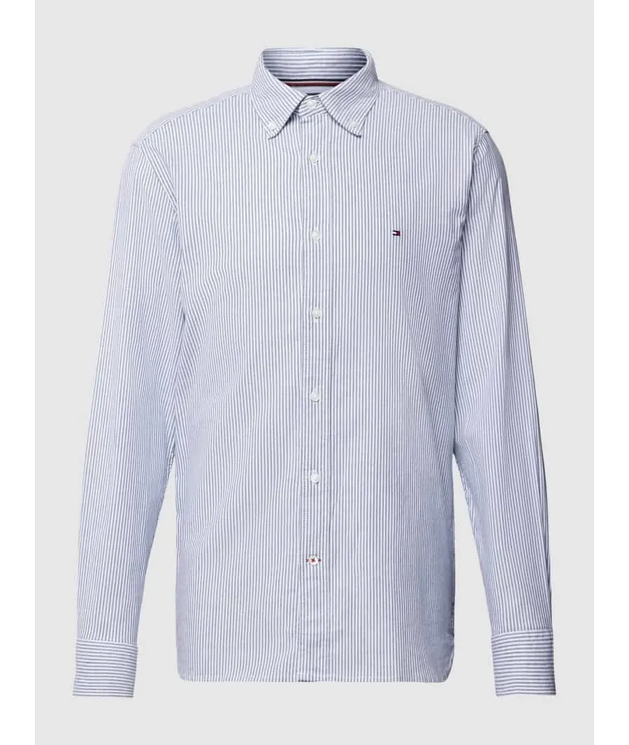 obrazek 1 Koszula casualowa o kroju regular fit ze wzorem w paski, model ‘CORE’