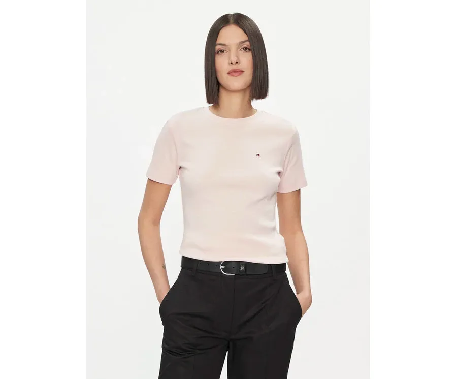 obrazek 1 Tommy Hilfiger T-Shirt New Cody WW0WW40587 Różowy Slim Fit