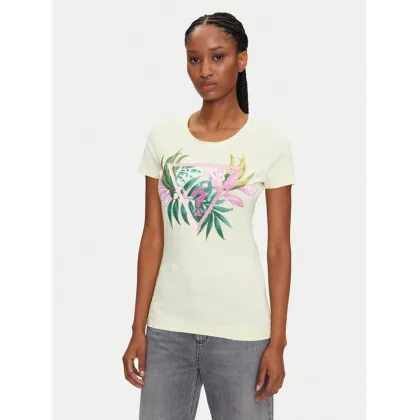 Zdjęcie Guess T-Shirt W5GI07 J1314 Żółty Regular Fit