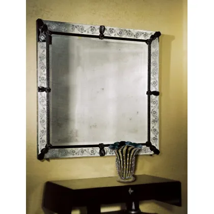 Zdjęcie Prestiżowe lustro z kolorowego szkła Murano