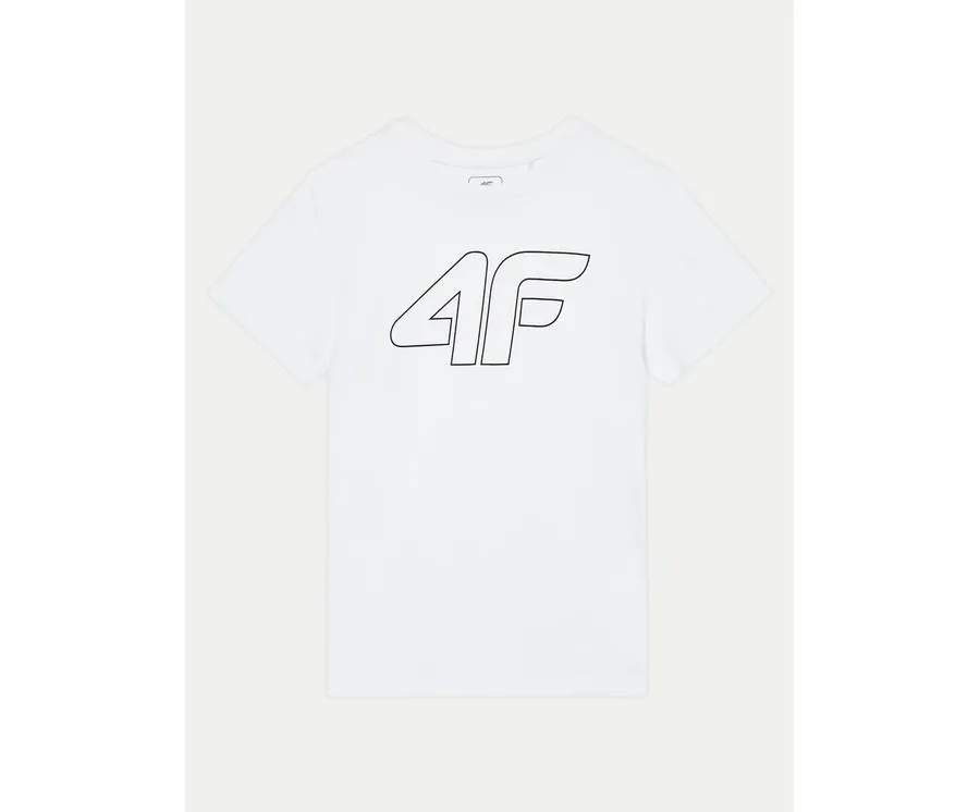 obrazek 1 4F T-Shirt 4FJWMM00TTSHM1627 Biały Regular Fit