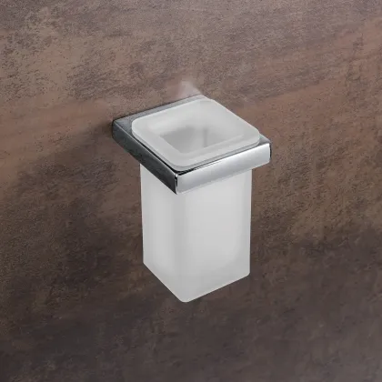 Zdjęcie Elegancki ścienny kubek, pojemnik do łazienki