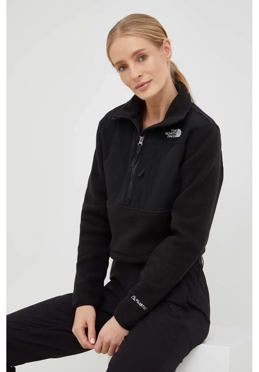 obrazek 1 The North Face bluza Denali Cropped Fleece NF0A7WXYJK31 damska kolor czarny