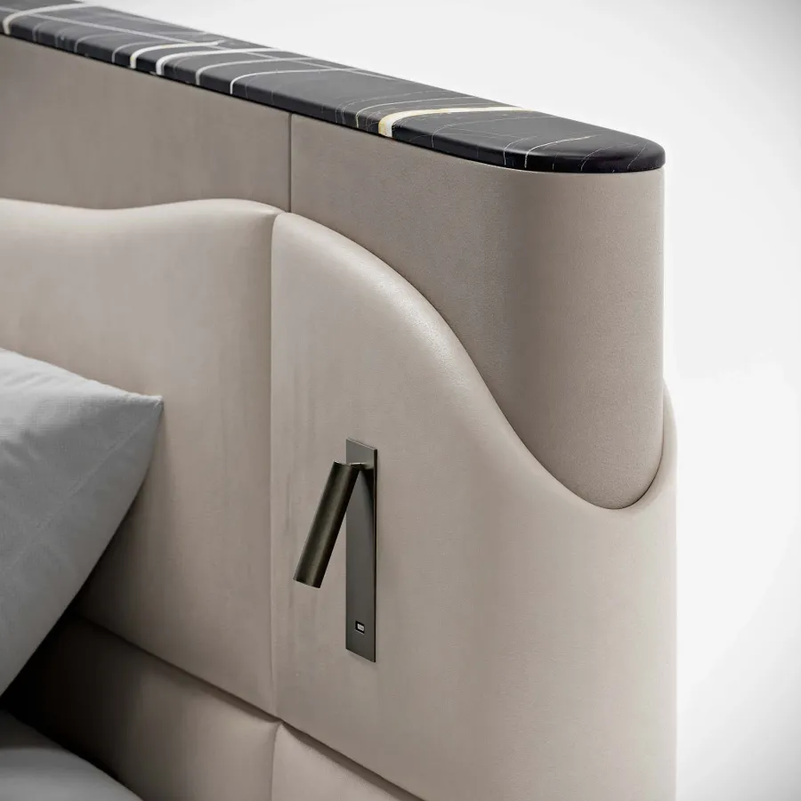 obrazek 24 Eleganckie włoskie łóżko do sypialni - styl modernistyczny