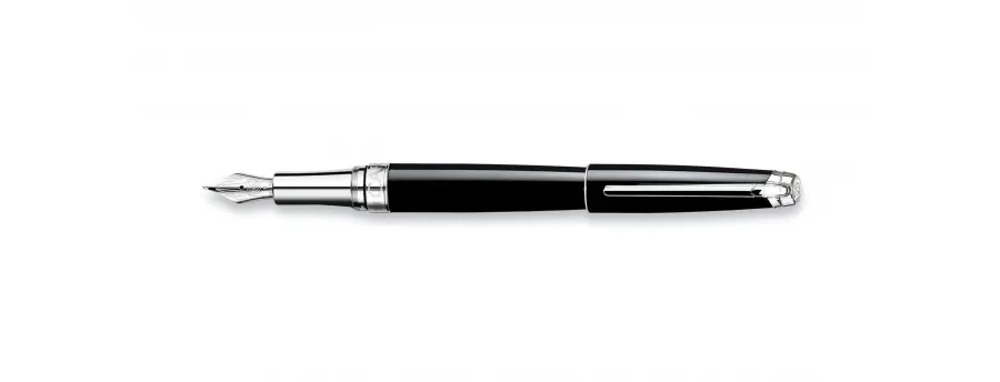 picture 2 Léman Fountain Pen - Ebony Black Silver