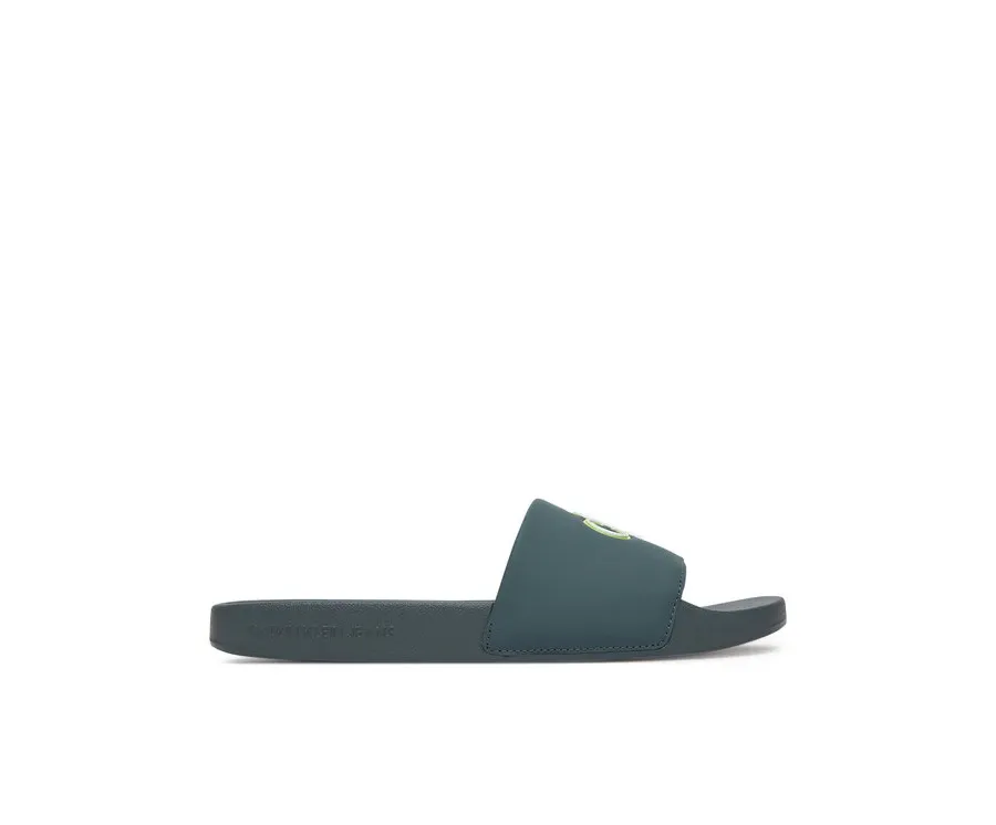 obrazek 1 Calvin Klein Jeans Klapki Slide Jelly Mono Pu YM0YM01281 Zielony