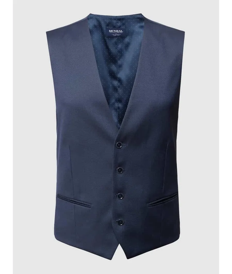 obrazek 1 Kamizelka o kroju slim fit z tkanym wzorem