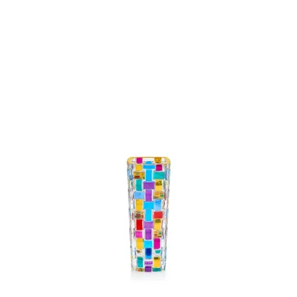Zdjęcie Kolorowy wazon wykonany ze szkła murano (16 cm)