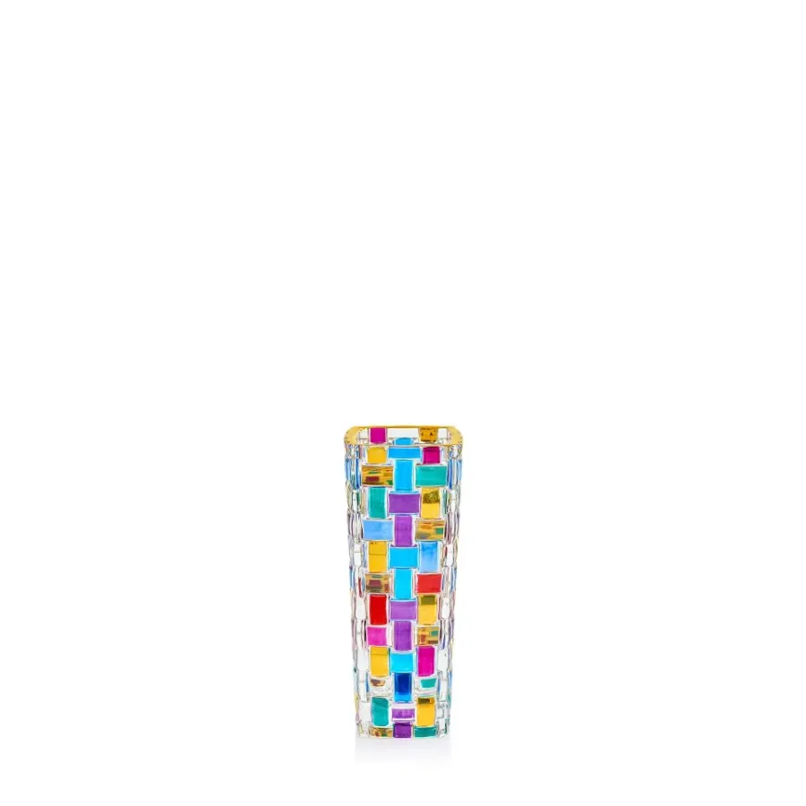 obrazek 1 Kolorowy wazon wykonany ze szkła murano (16 cm)