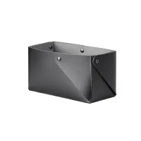 Picture Black leather box Miu 7x14xH8 cm made of natural leather