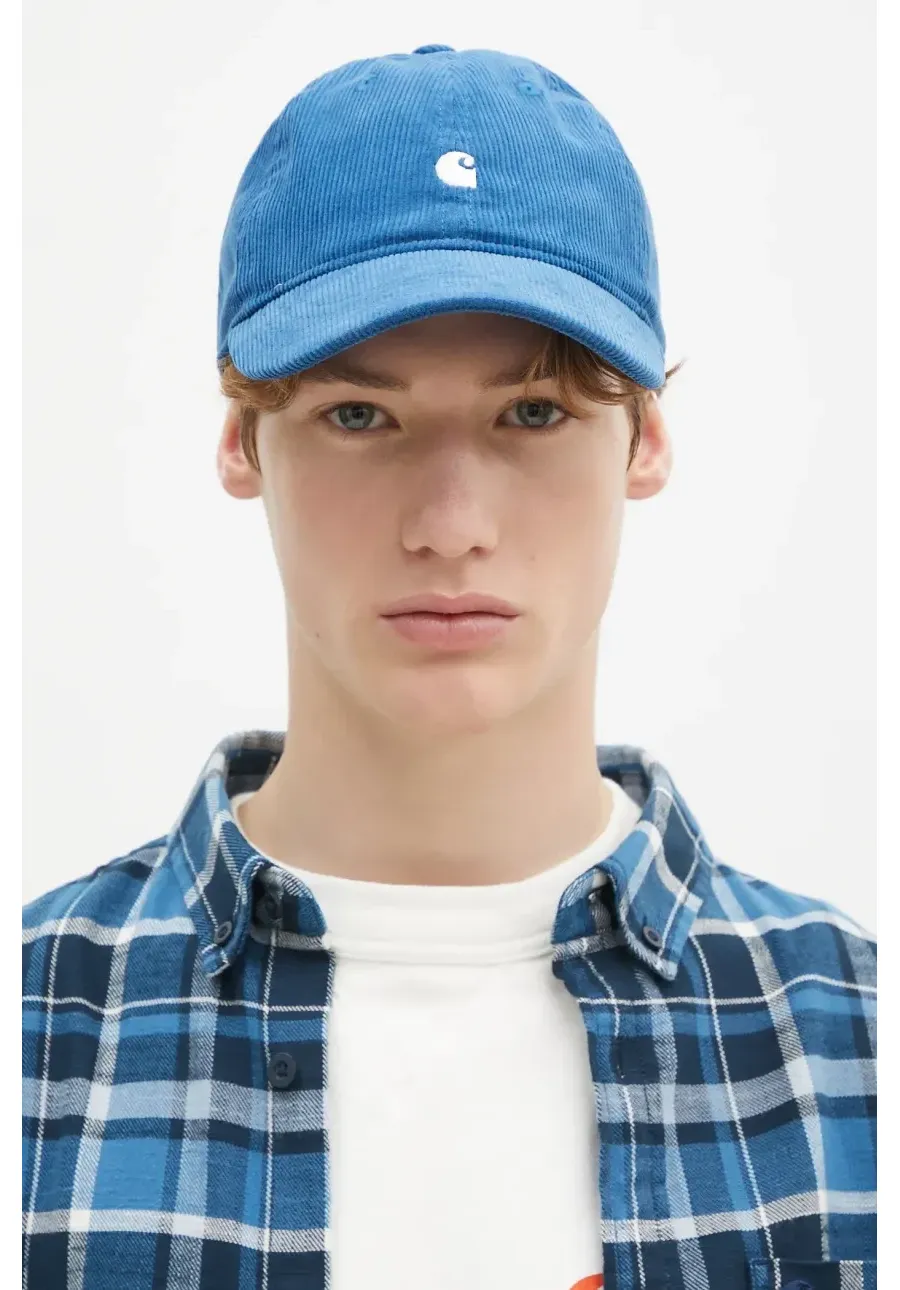 obrazek 1 Carhartt WIP czapka z daszkiem Harlem Cap kolor granatowy gładka I028955.2OWXX