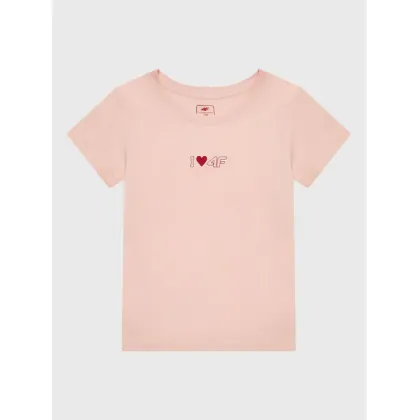 Zdjęcie 4F T-Shirt HJZ22-JTSD005 Różowy Regular Fit
