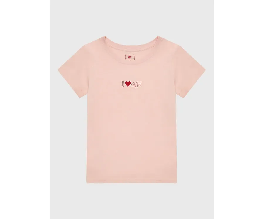 obrazek 1 4F T-Shirt HJZ22-JTSD005 Różowy Regular Fit