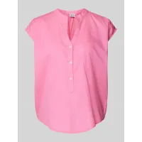 Zdjęcie Top bluzkowy o kroju straight fit z kołnierzem z lamówką